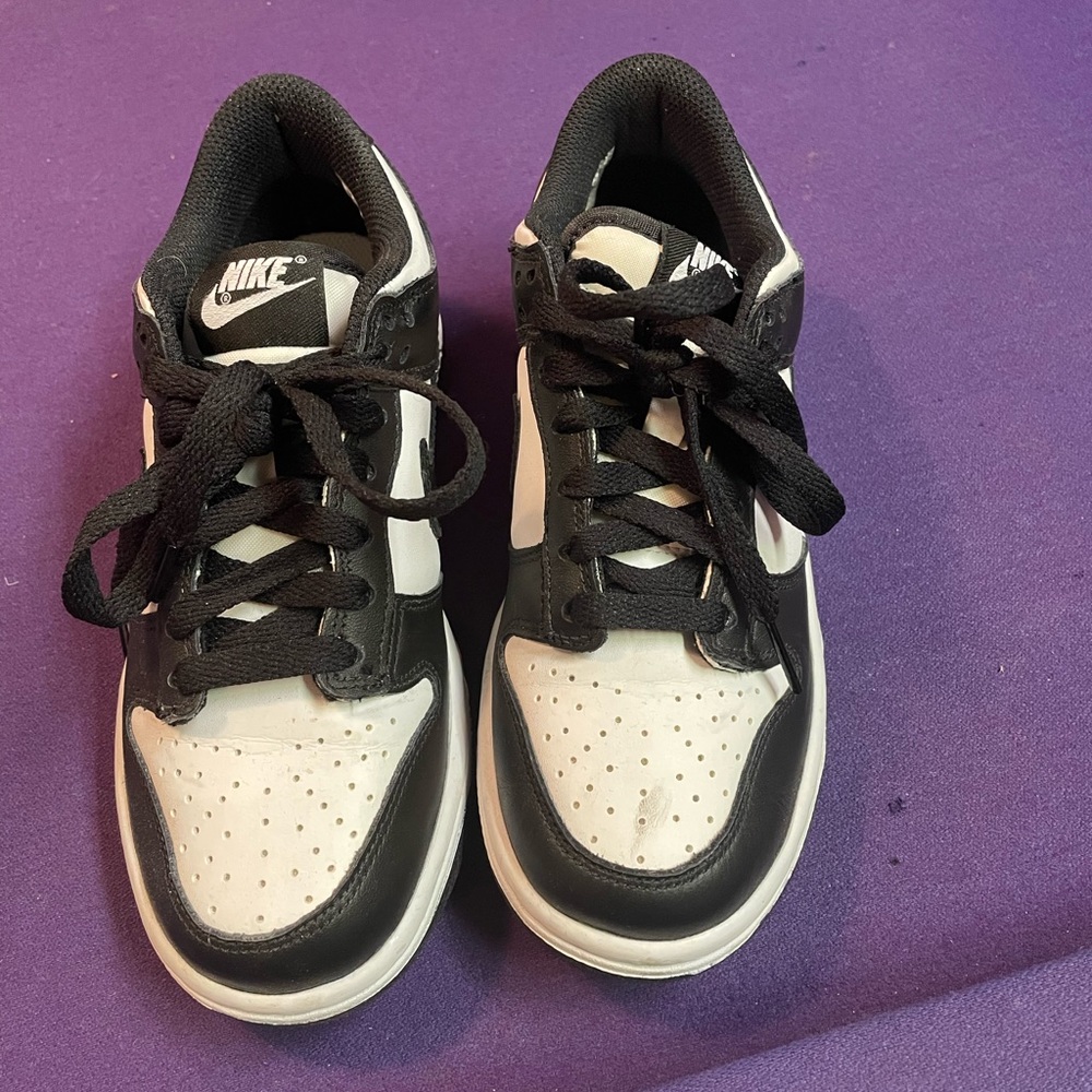 Nike Dunk low black & white wm size 6.5